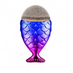 Pensula de make-up S Pink-Blue coada de peste, Powder Brush Pensula de make-up S Pink-Blue coada de peste, Powder Brush